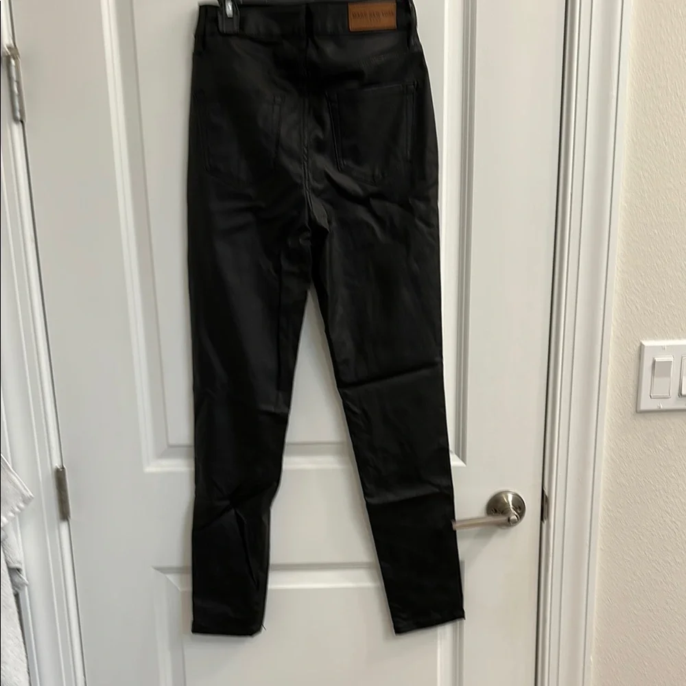Marc New York Black faux leather High-Waisted Pants
